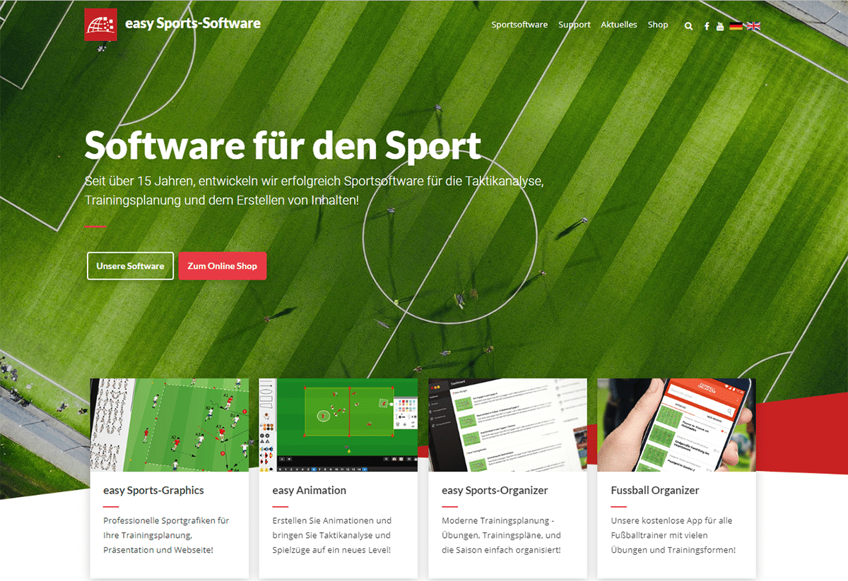 Fussball Software easy Sports-Software – Grafiken-Animationen-Organizer