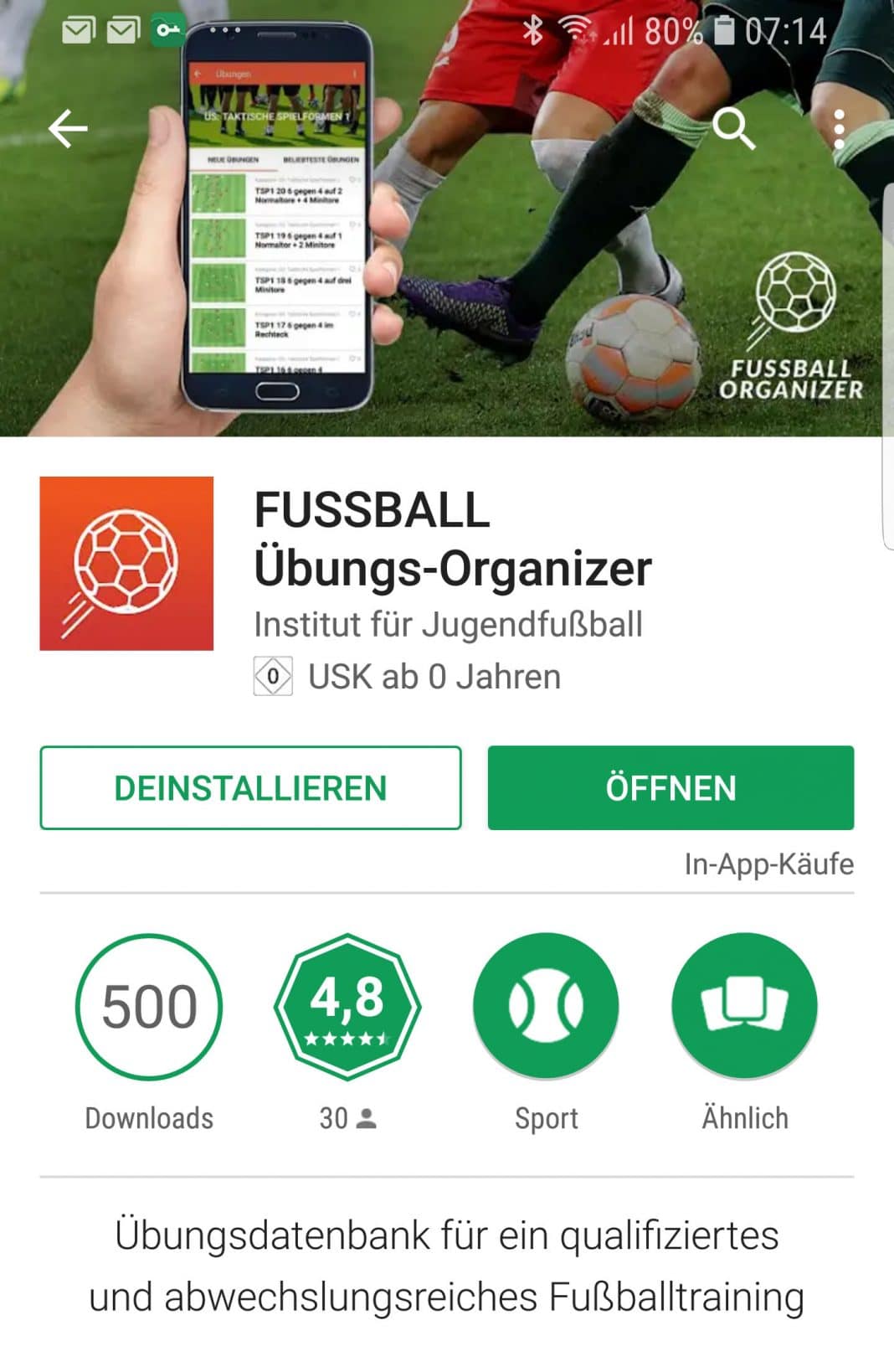 fussball training app Fussballtraining24